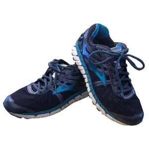 Brooks Sneakers 9.5 Ariel 16 Black Turquoise Running Fitness Walk Comfort Women